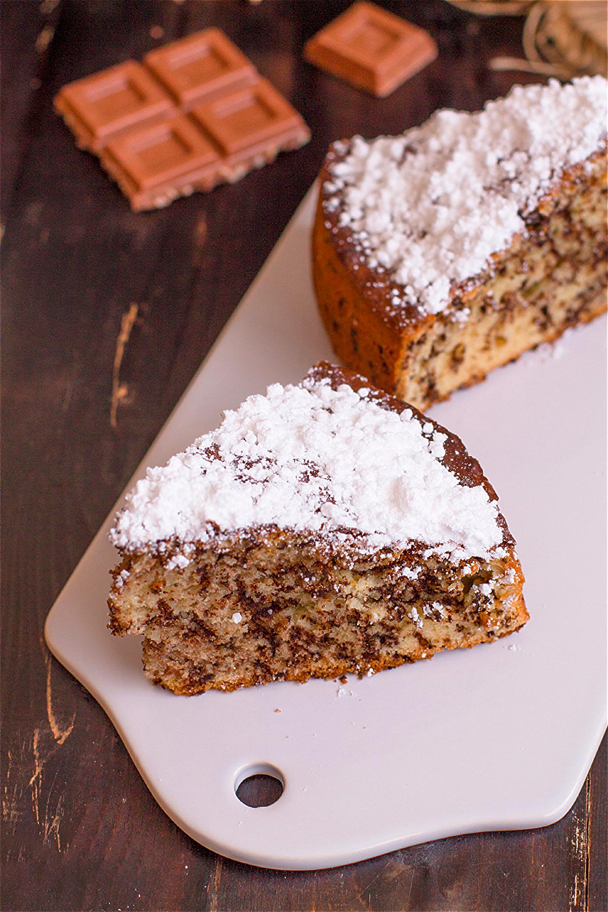 bizcocho con pepitas de chocolate