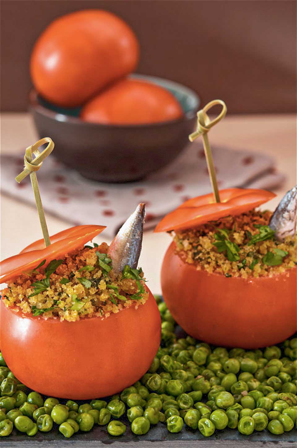 como hacer tomates rellenos de queso