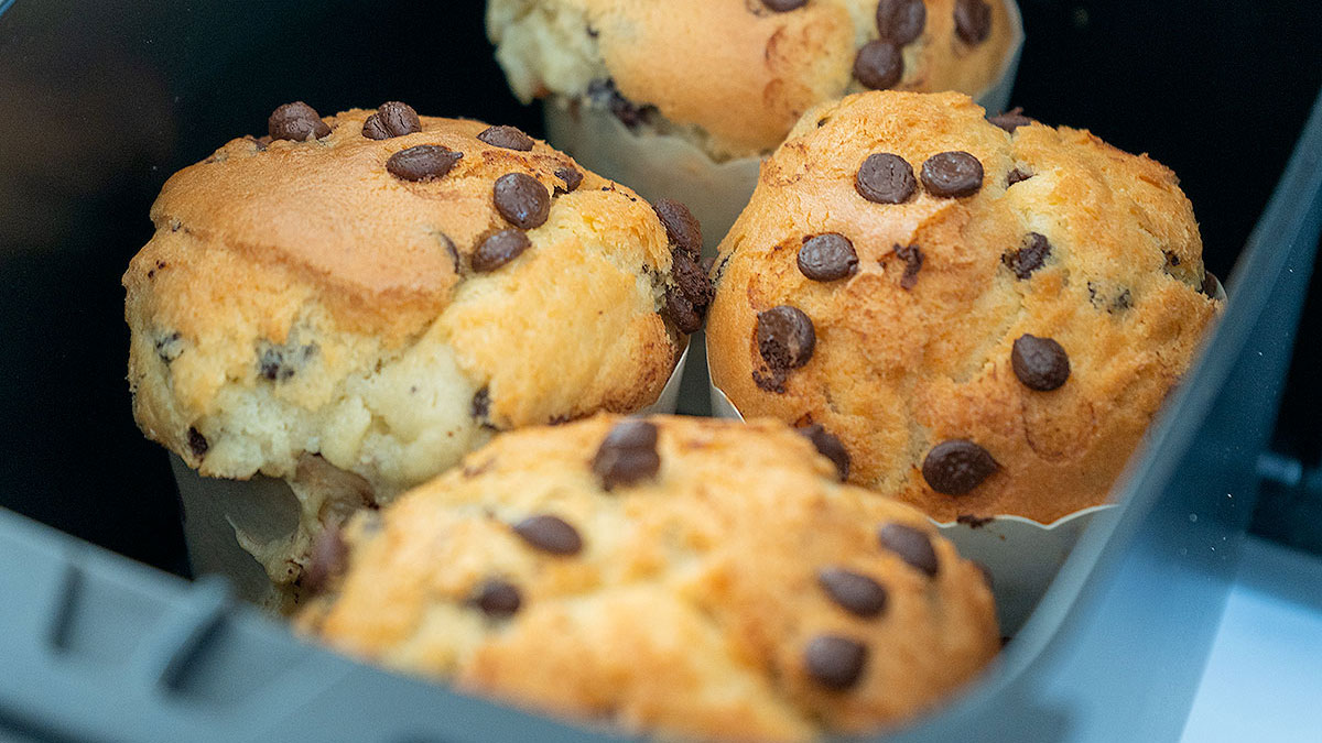 Muffins en freidora de aire PequeRecetas
