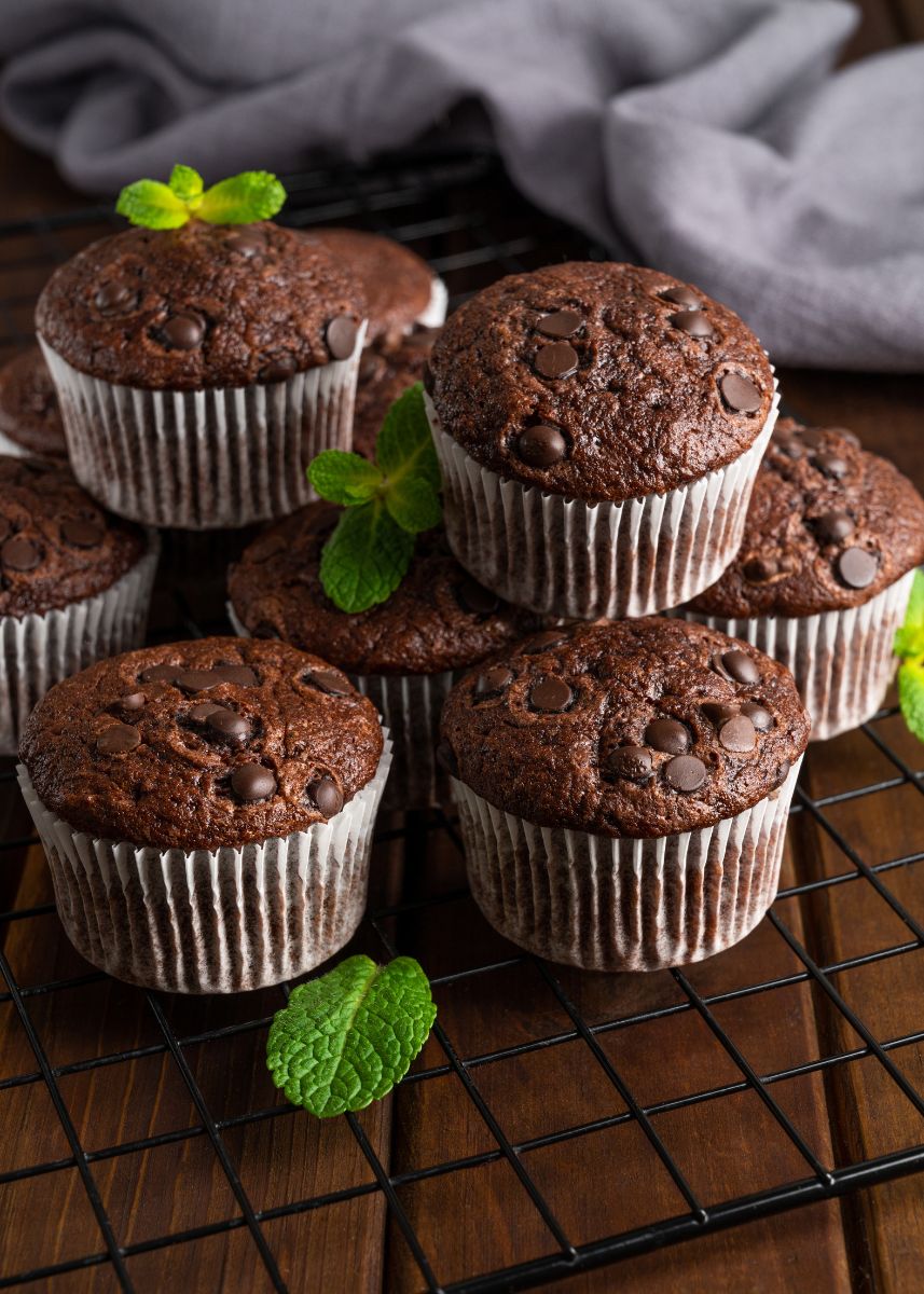 muffins de brownie