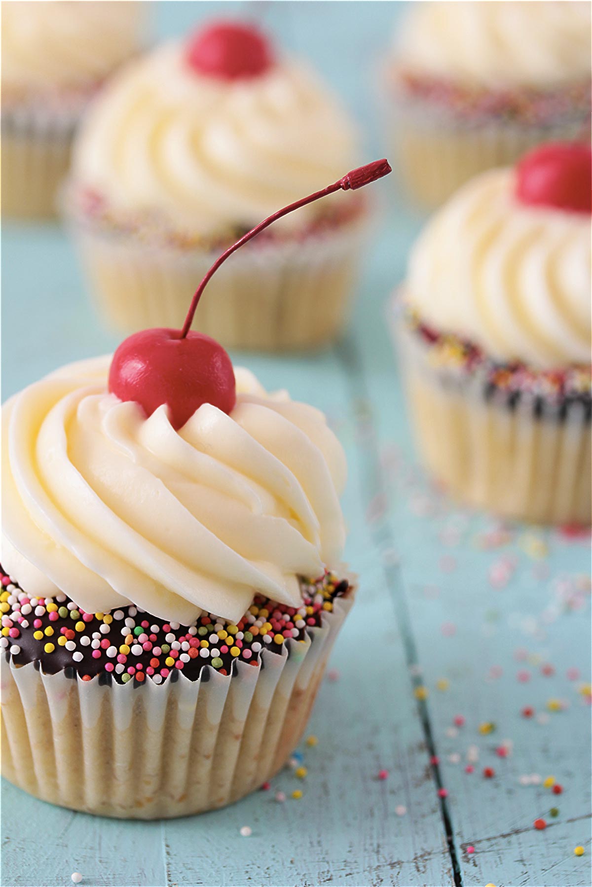 como hacer cupcakes de plátano banana split