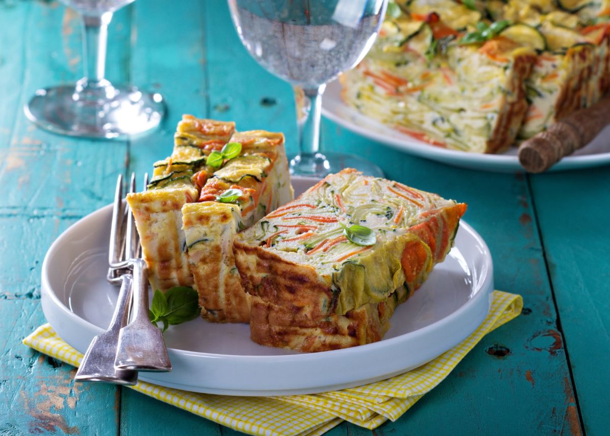 pastel de verduras y queso fácil