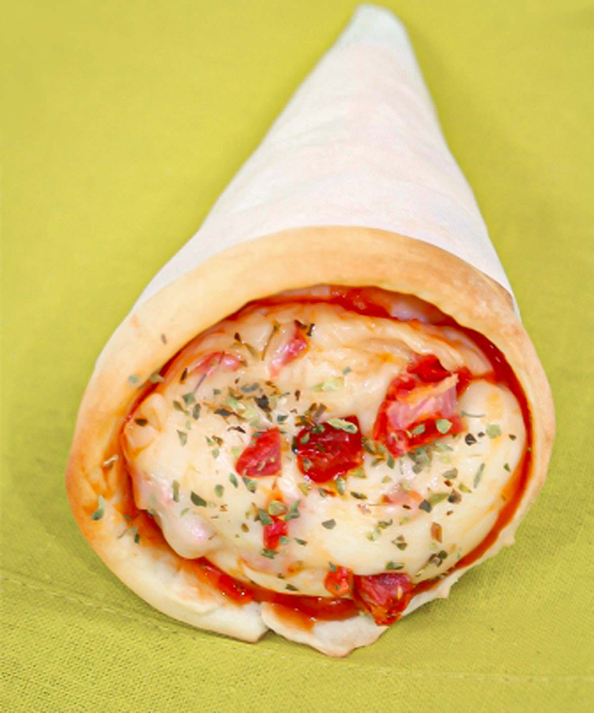 como hacer cono pizza o pizza en cono