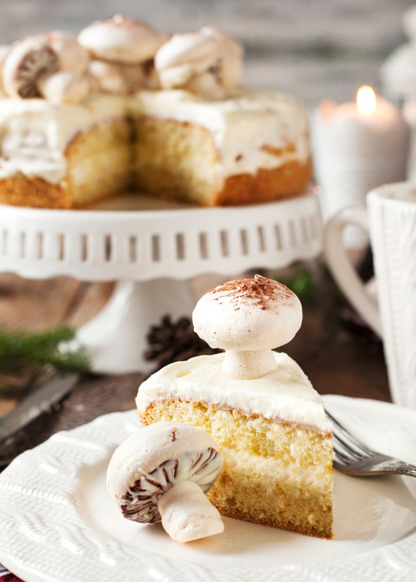 como hacer champiñones de merengue