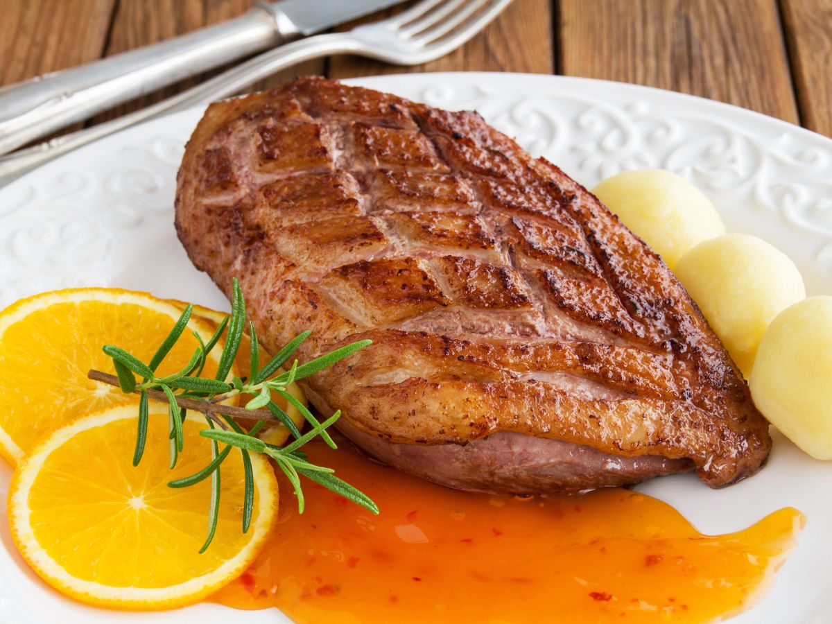 magret de pato a la naranja