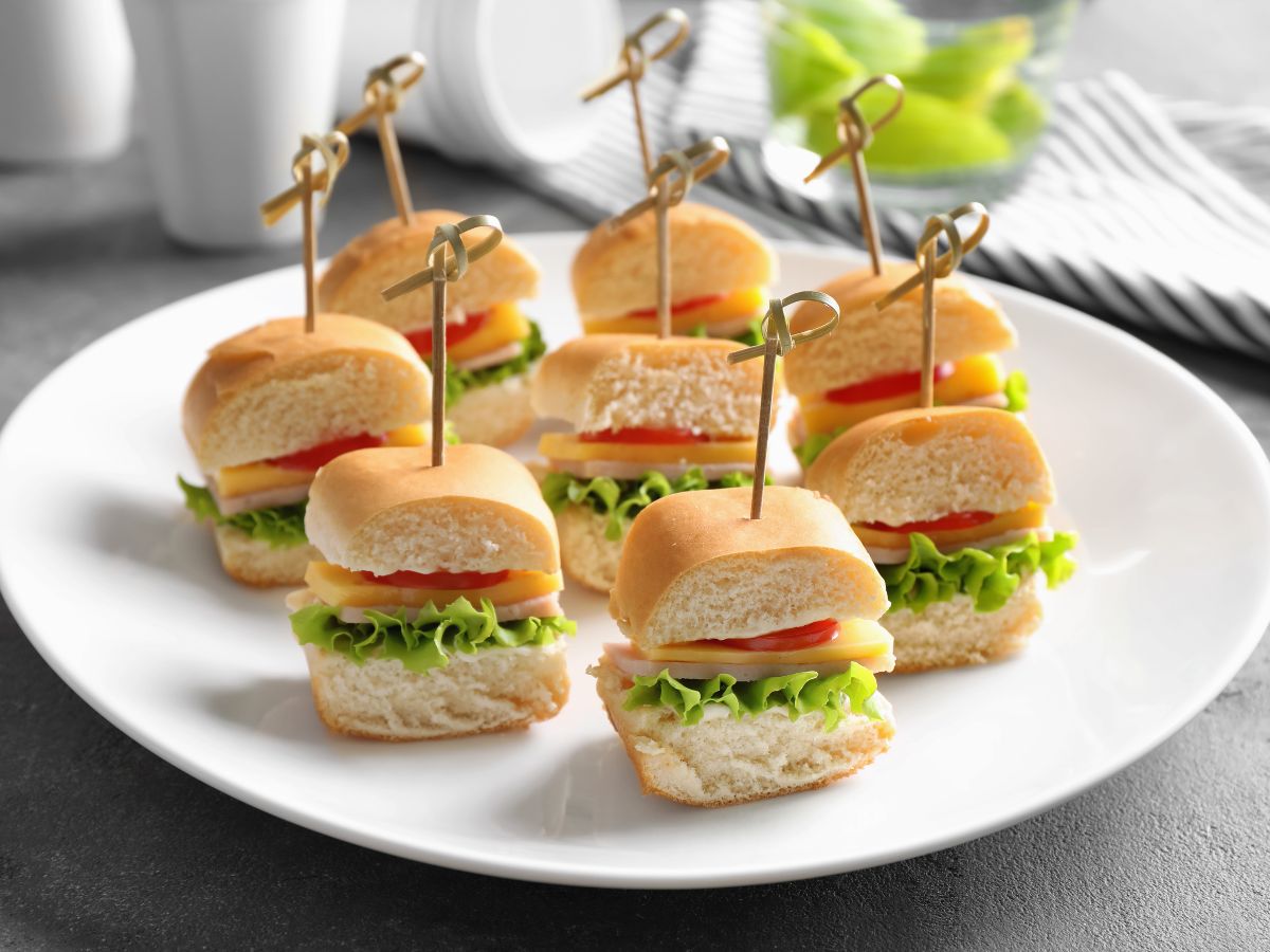 mini bocadillos canapes para niños