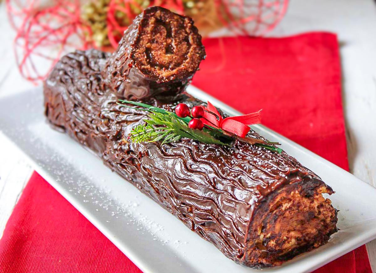 Tronco de Navidad, receta paso a paso