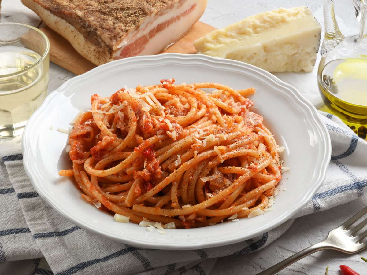 Espaguetis A La Amatriciana