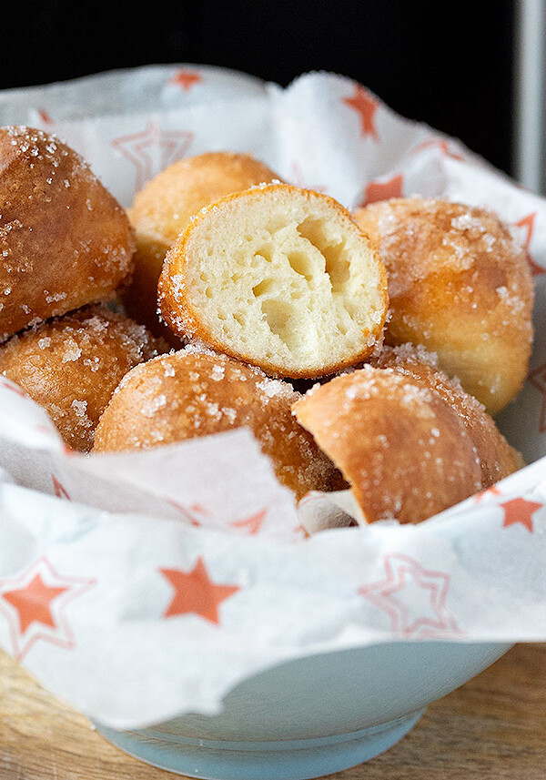 Buñuelos de quark en freidora de aire