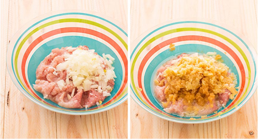 masa de albóndigas de pollo para bebés o niños