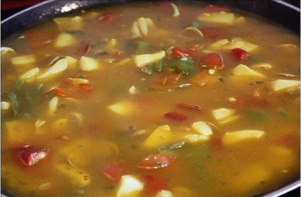caldo para paella