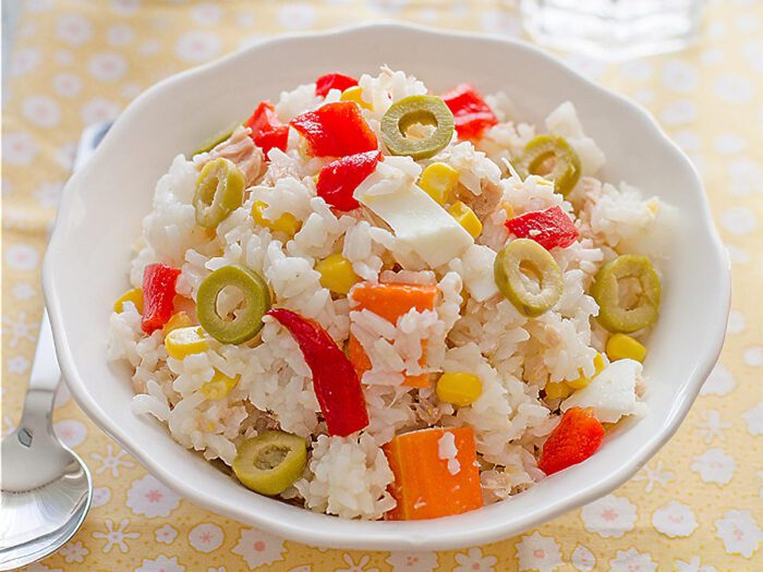 Ensalada de Arroz (10 recetas fáciles) - PequeRecetas