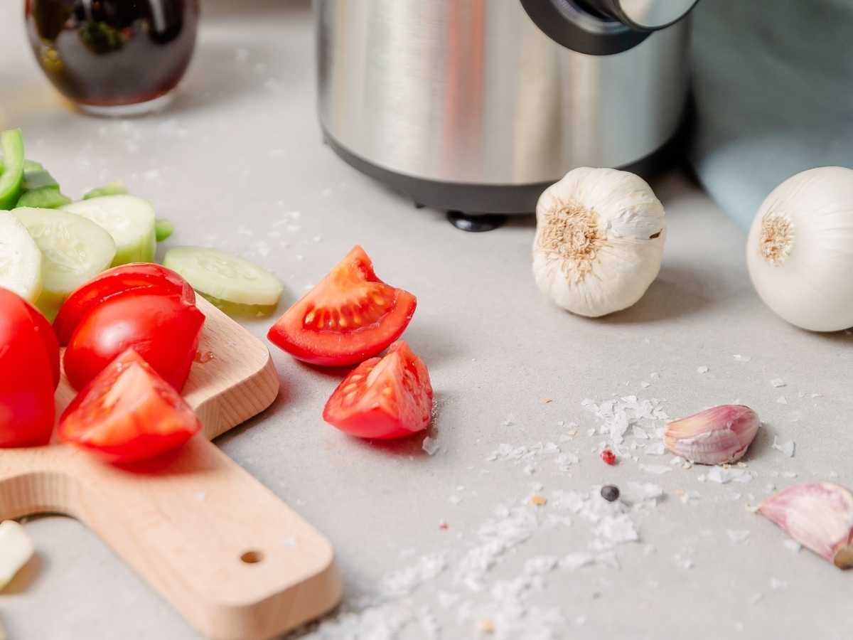 cantidad de ajo para gazpacho - Gazpacho Andaluz casero tradicional Cantidad de ajo para gazpacho