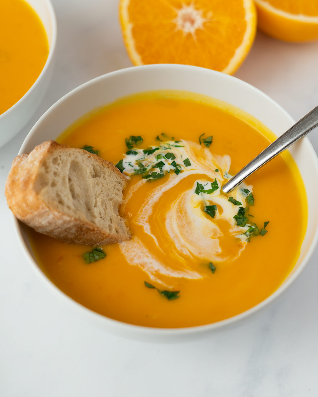 crema calabaza naranja 04213 - Crema de calabaza y naranja Crema de calabaza con naranja