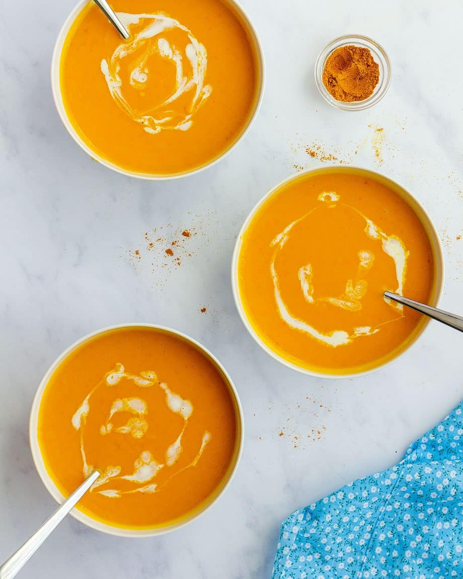 crema de calabaza con elche de coco receta - Crema de calabaza con leche de coco Crema de calabaza con leche de coco