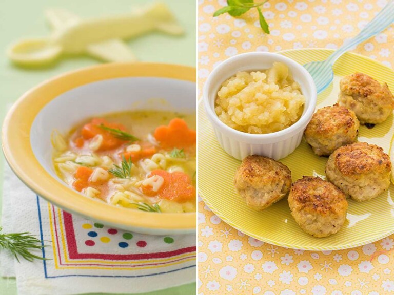 cenas para bebés de 1 año