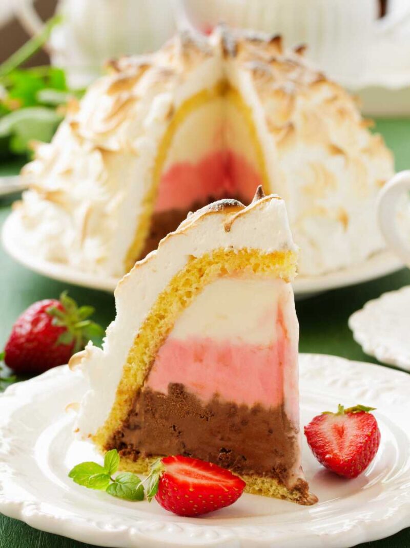 como hacer tarta alaska Baked Alaska (Tarta Alaska de helado y merengue)