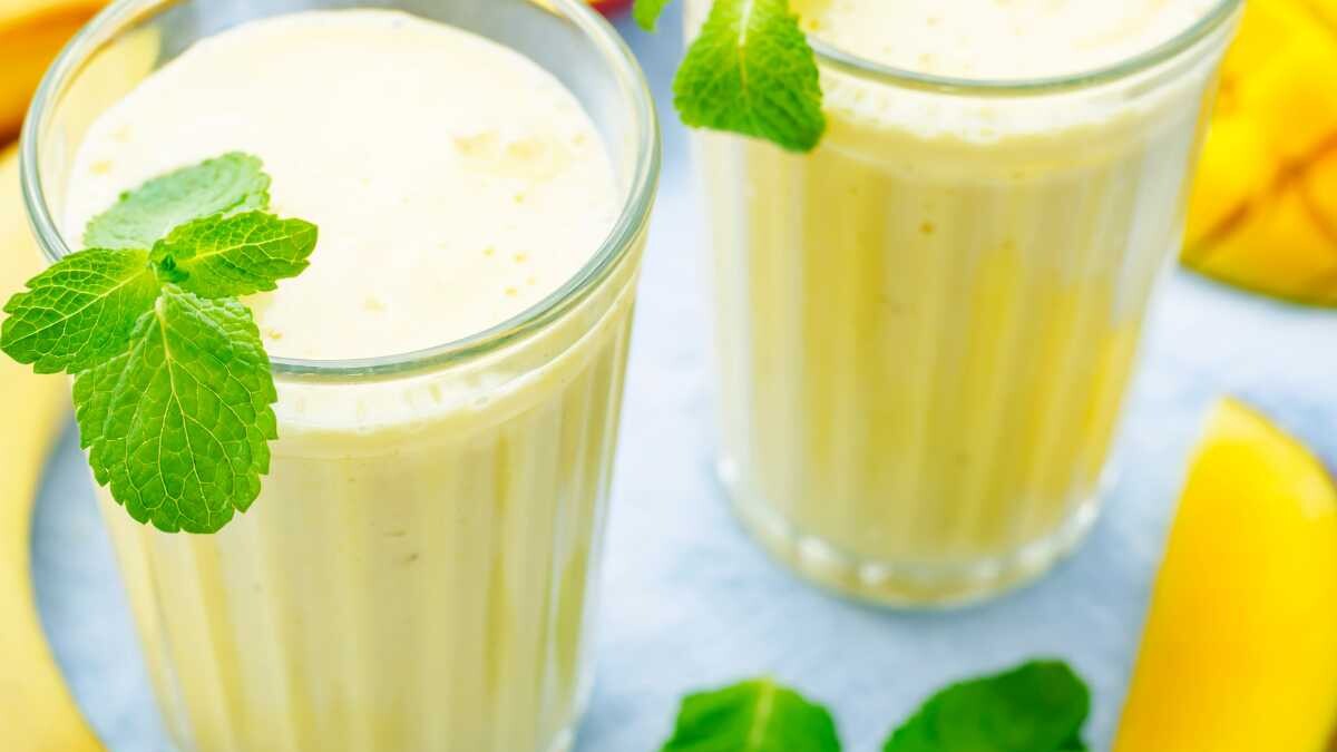 batido de mango y plátano receta