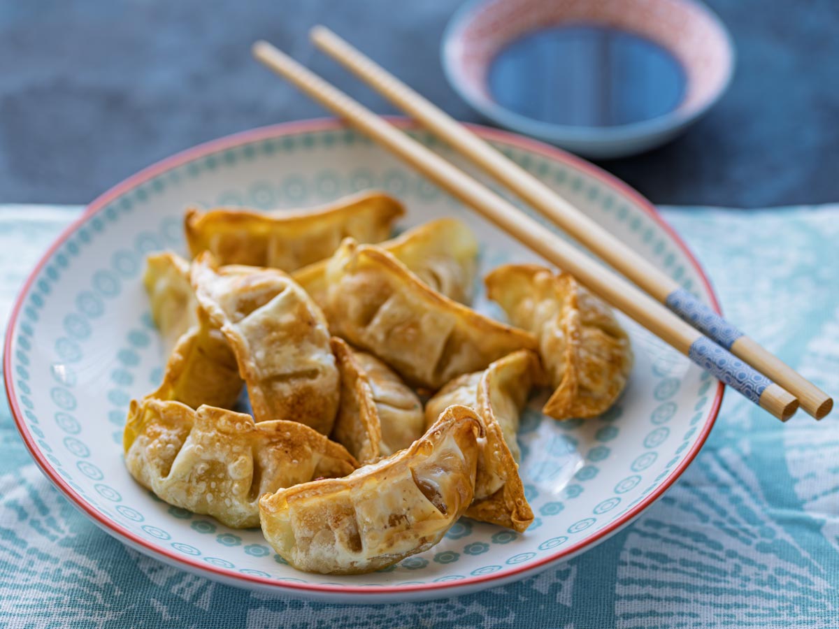 gyozas en freidora de aire receta - Gyozas en freidora de aire (tiempo y temperatura para que queden crujientes y sabrosas) Gyozas en freidora de aire