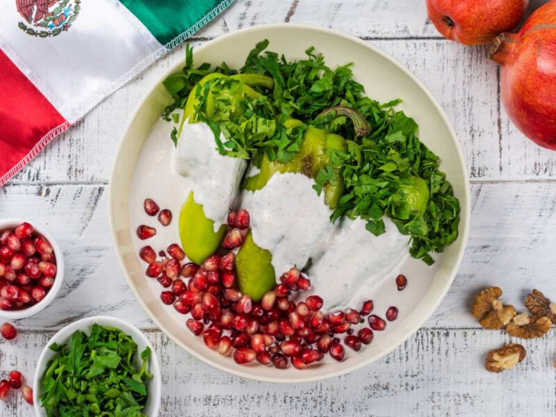 chiles en nogada receta