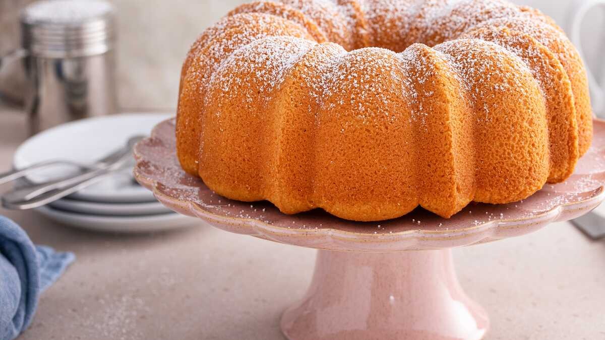 bizcocho de leche en freidora de aire