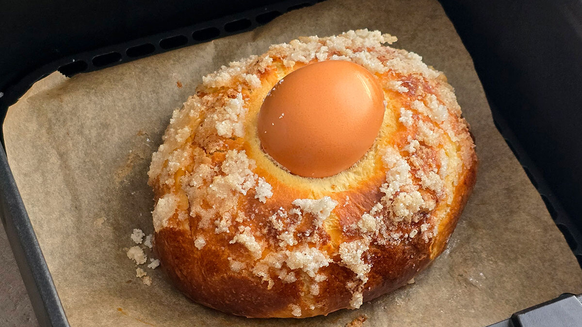 Mona de Pascua en freidora de aire