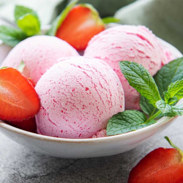 helado de fresa en thermomix casero
