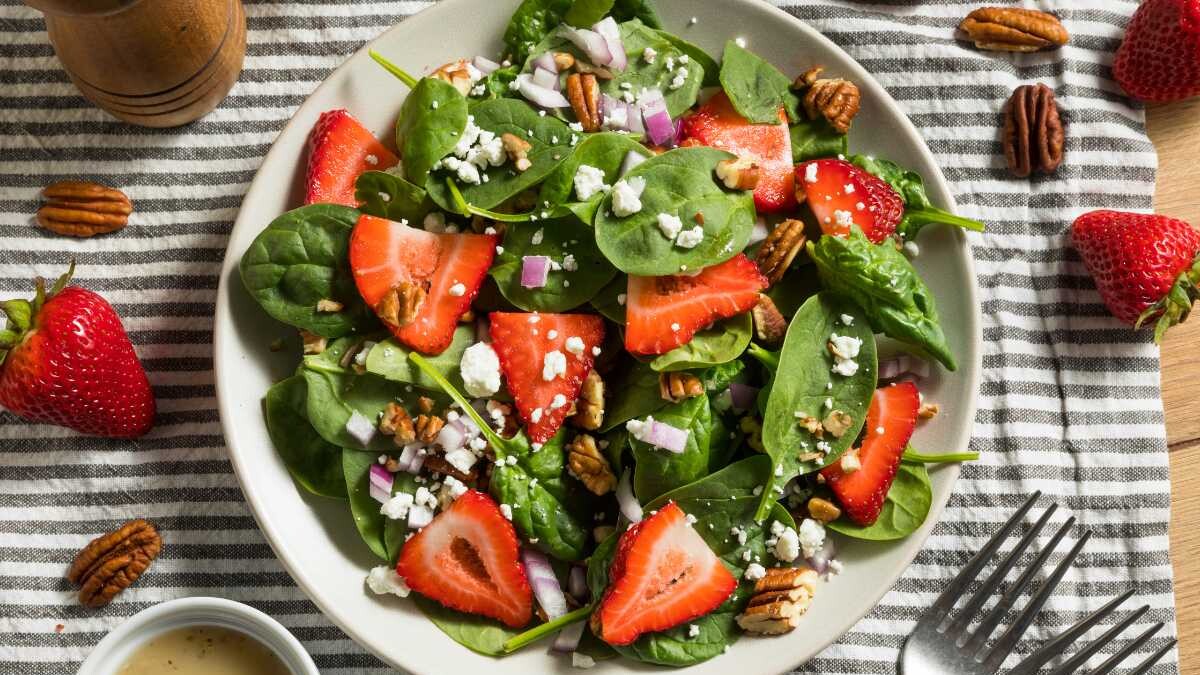 ensalada con fresas receta