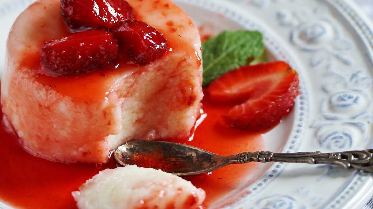 flan de fresa receta