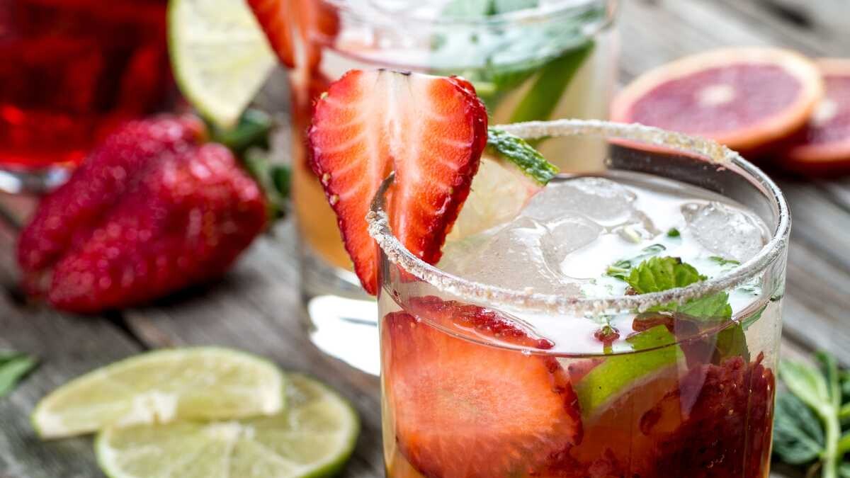 mojito de fresa receta