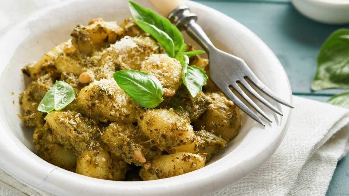 ñoquis al pesto receta
