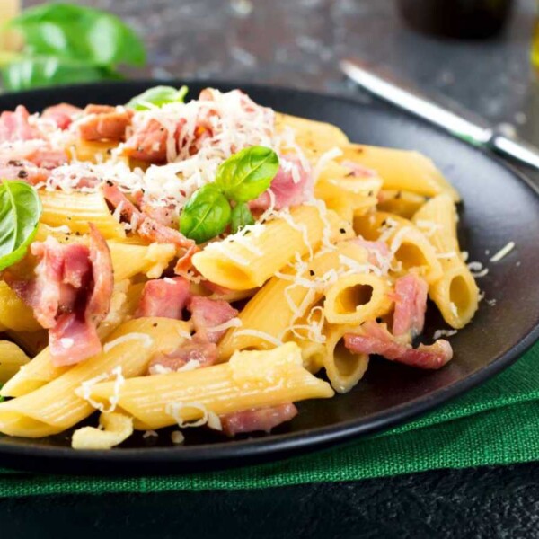 receta macarrones carbonara thermomix facil