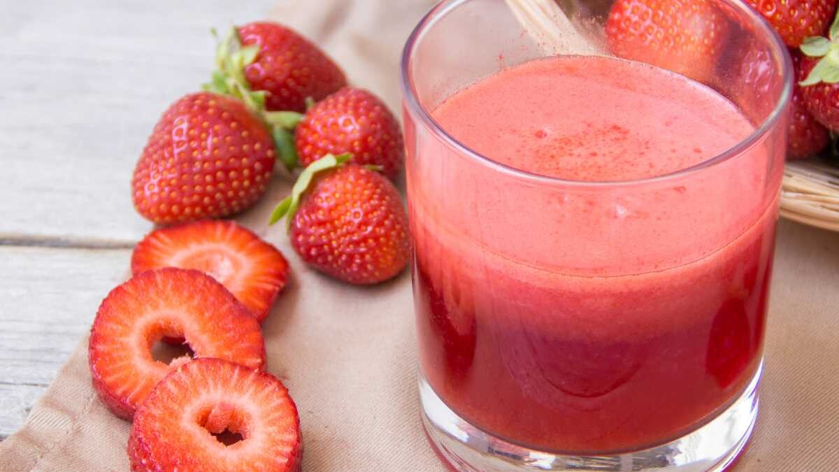 zumo de fresas