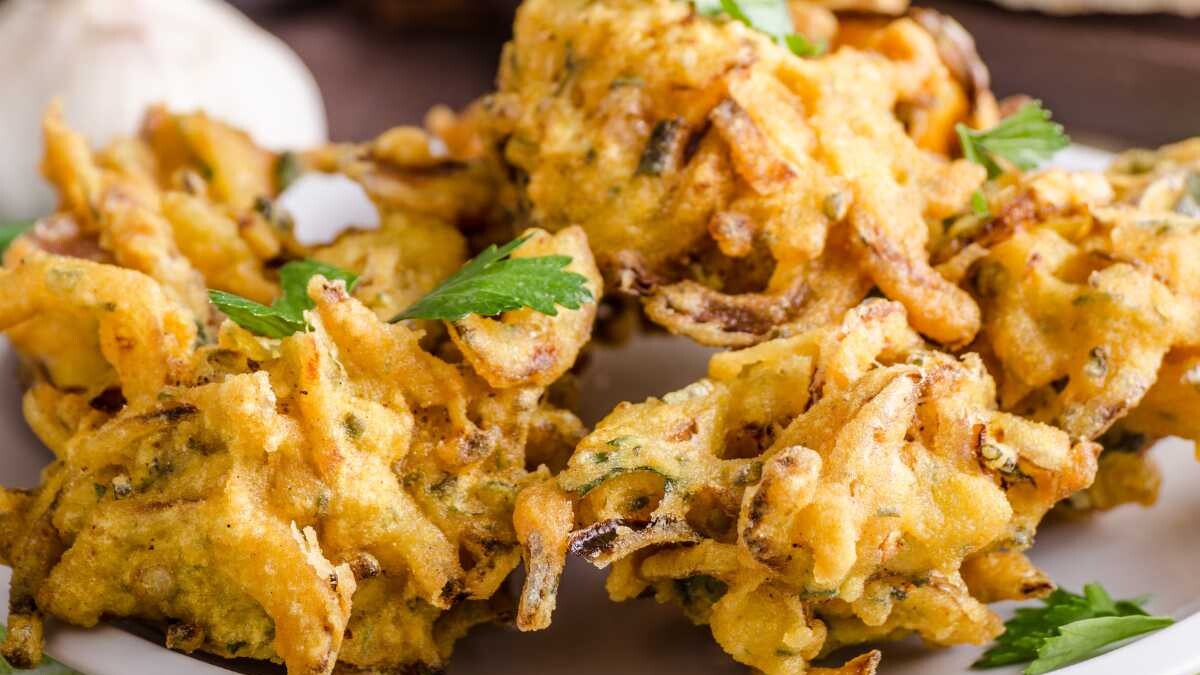 bhajis de cebolla