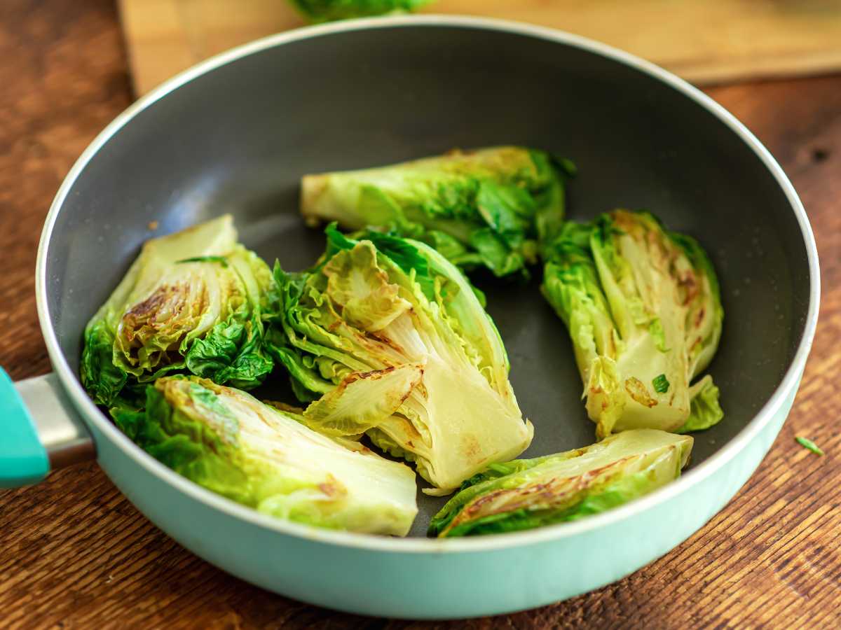 cogollos de lechuga fritos Ensalada de cogollos de lechuga a la plancha