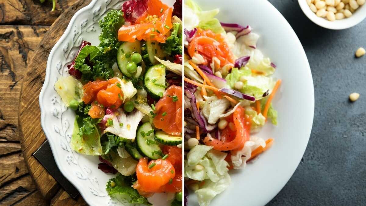 ensalada con salmon ahumado recetas