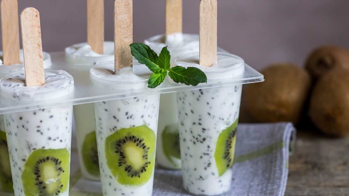 helado de kiwi y yogur receta