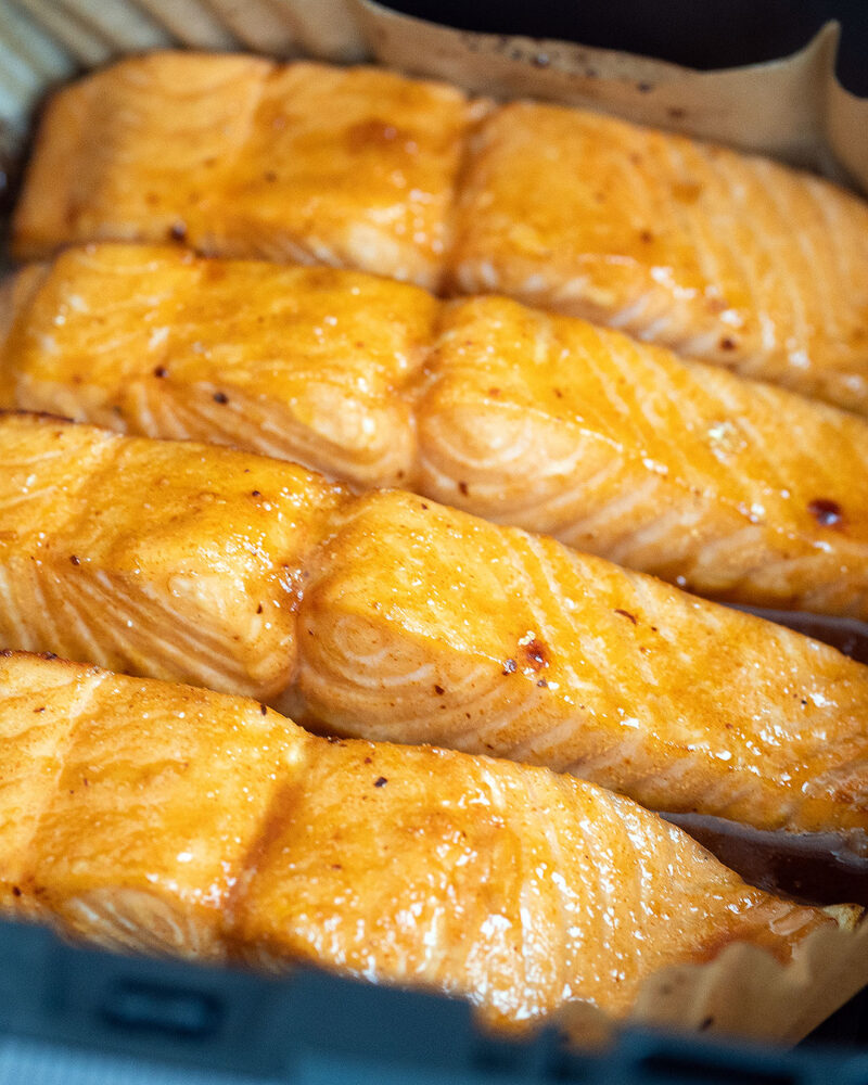 Salmón en airfryer