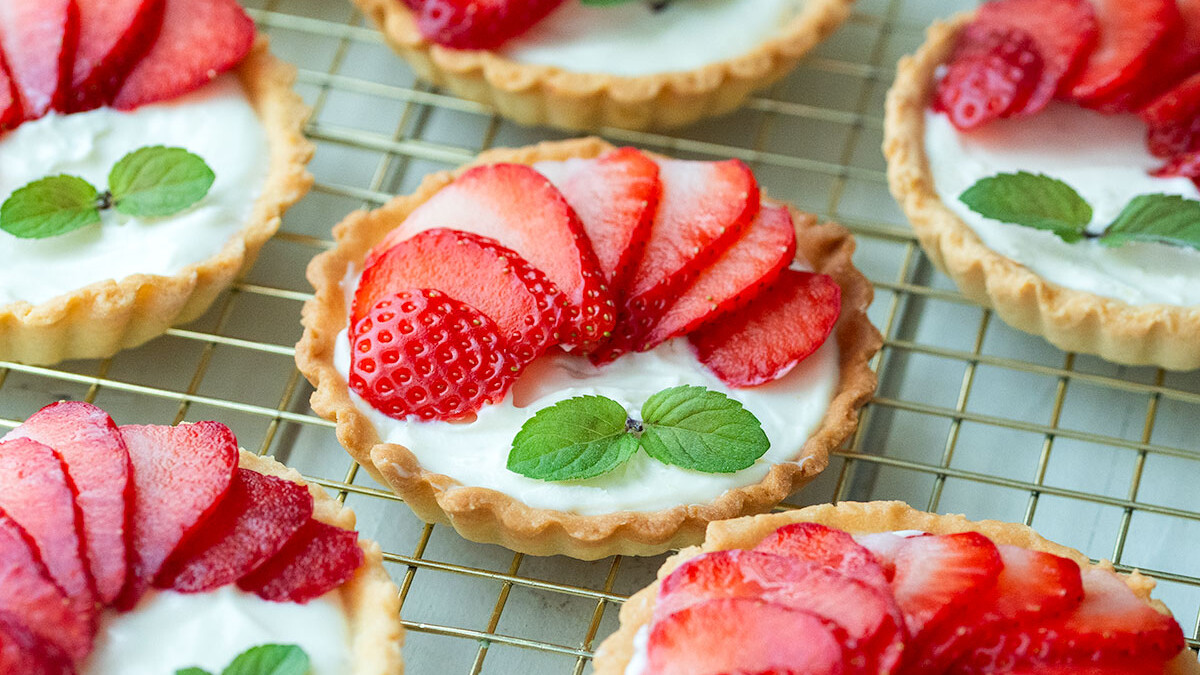 Tartaletas de fresas con Mascarpone