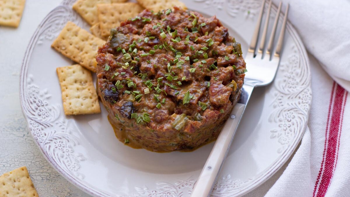 tartar de salchichón