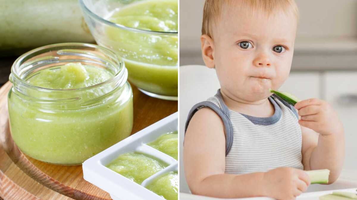 calabacín para bebés y niños