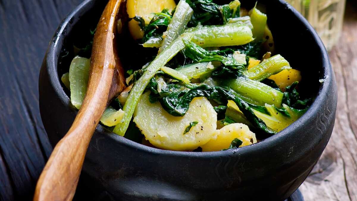 acelgas rehogadas con patatas thermomix