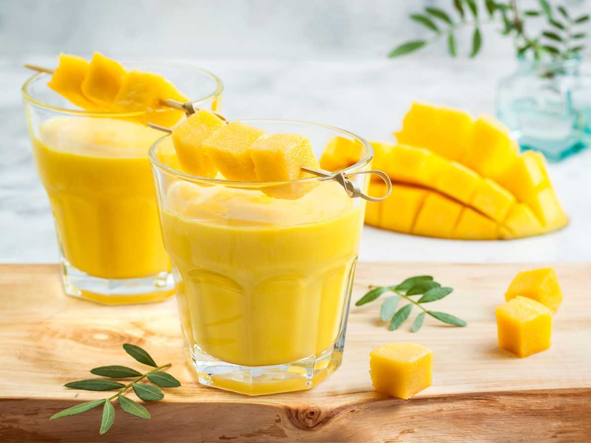 Batido de mango casero