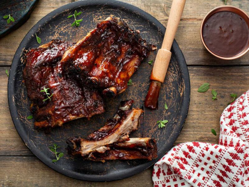 costillas adobadas barbacoa