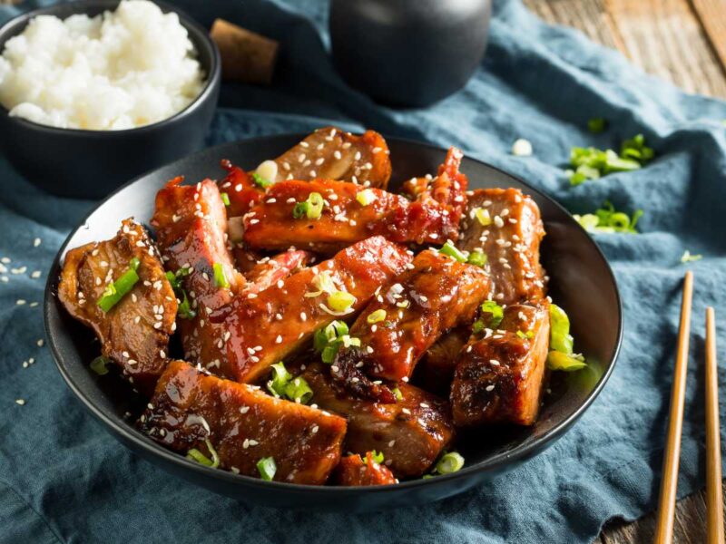 costillas agridulces adobadas