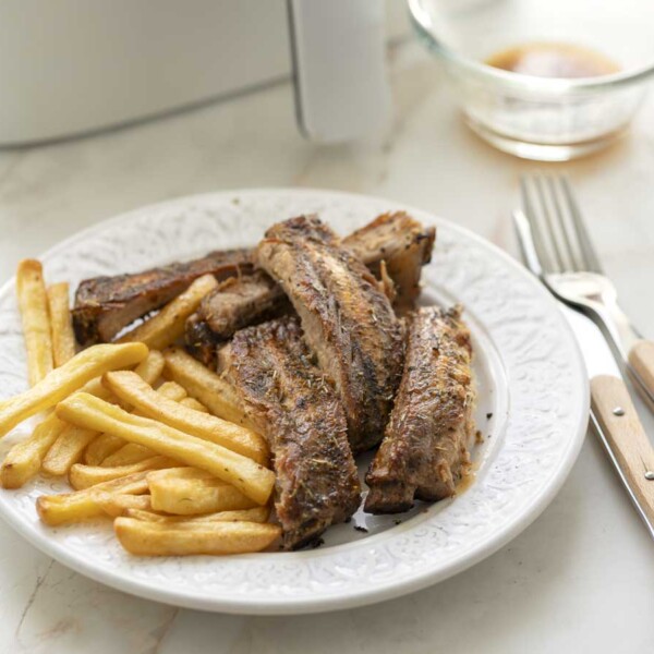 costillas en freidora de aire