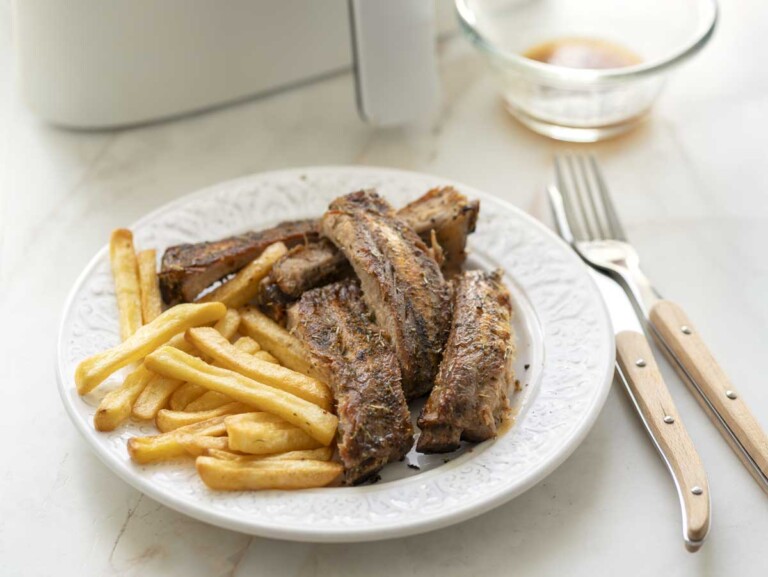 costillas en freidora de aire