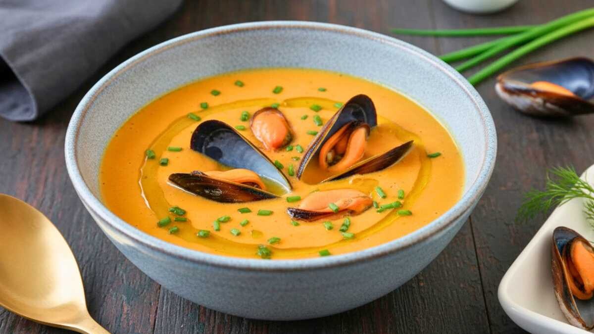 crema de mejillones