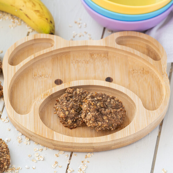 Galletas de avena y plátano BLW para bebés