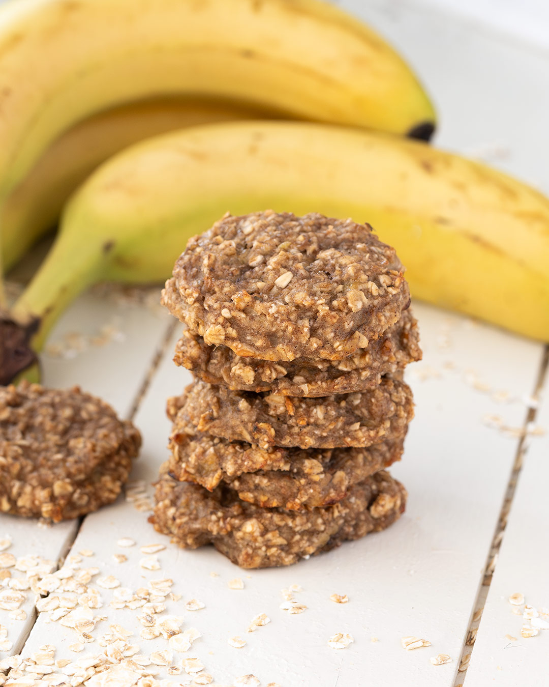 Galletas de avena y plátano sin azúcar 